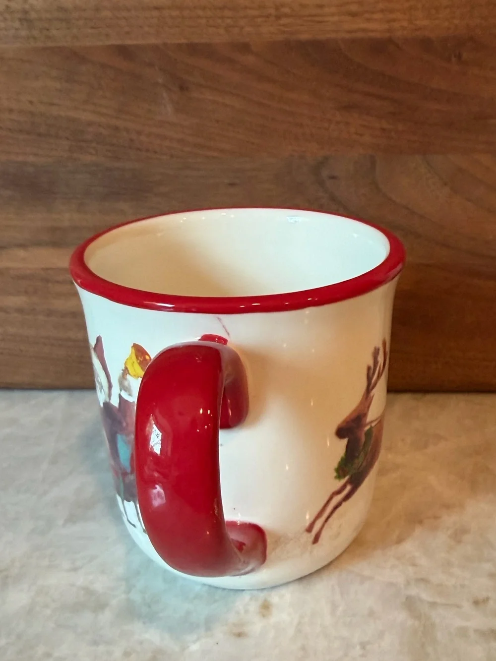 Willliams Sonoma Santa and his reindeer mug 2011